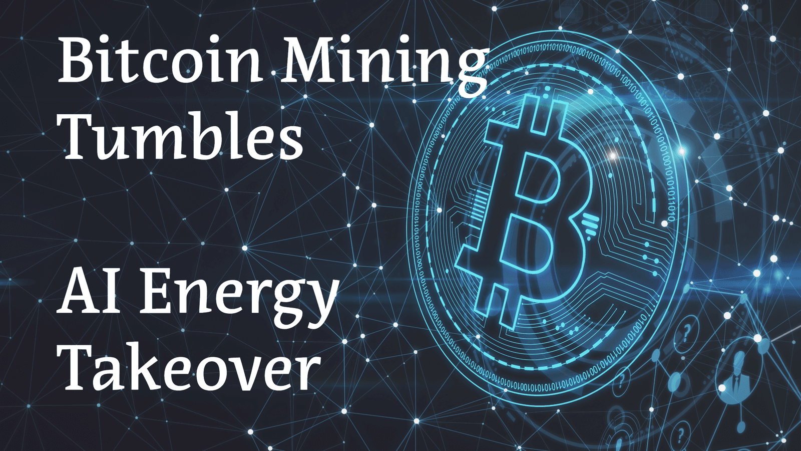 bitcoin mining takes a plunge