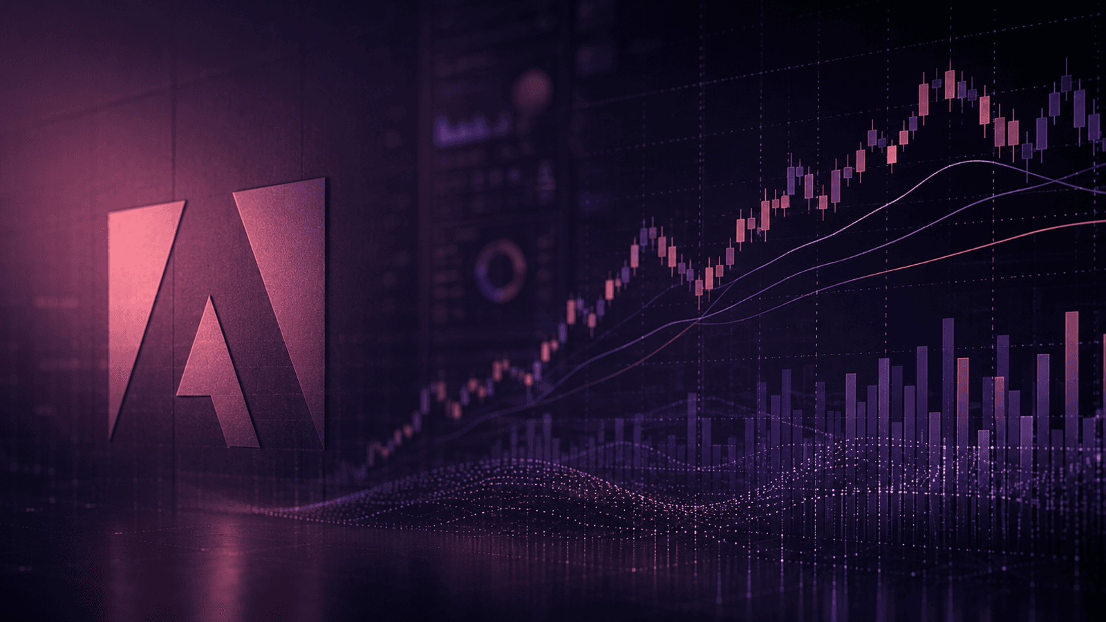 Futuristic finance and tech visualization