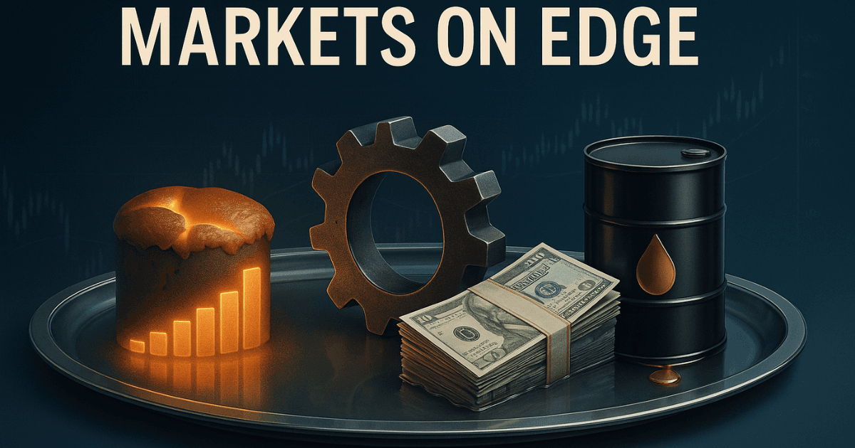 Global economy signals with weak U.S. jobs, ISM contraction, Singapore forex reserves dip, and oil price volatility.