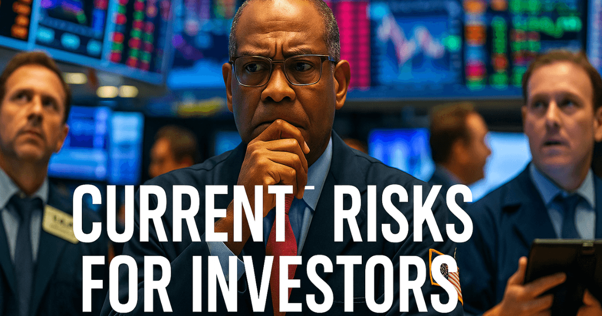 A hyper-realistic trading floor scene showing worried investors analysing fluctuating global market charts, symbolising fragile economic recovery and investor uncertainty in 2025.