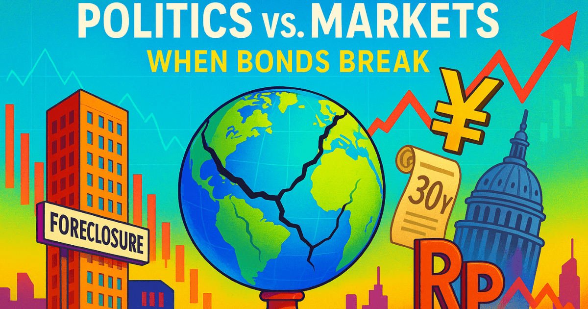 Global markets shaken by political risk, bond yield spikes, yen weakness, French government collapse, and Indonesia finance minister removal