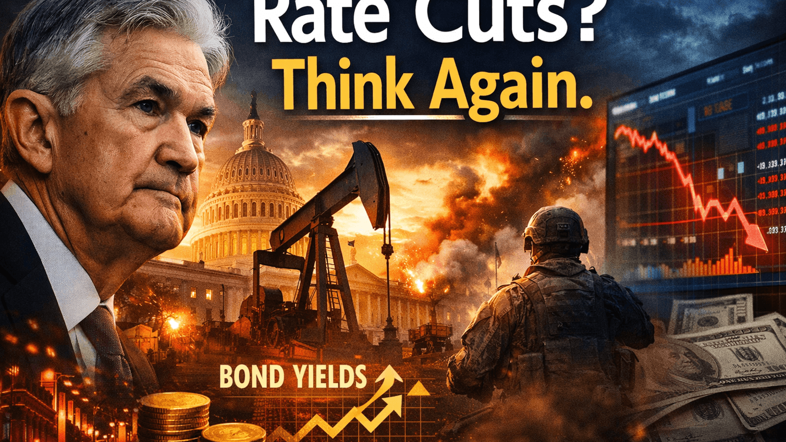 Federal Reserve rate cuts delayed as bond yields rise and US dollar strengthens amid inflation and global economic uncertainty