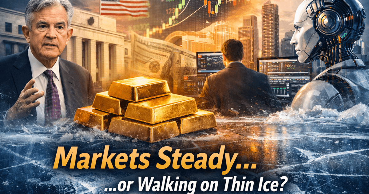 Global markets weigh confidence and risk as AI investment, Fed policy, inflation data, and gold shape the modern investing landscape